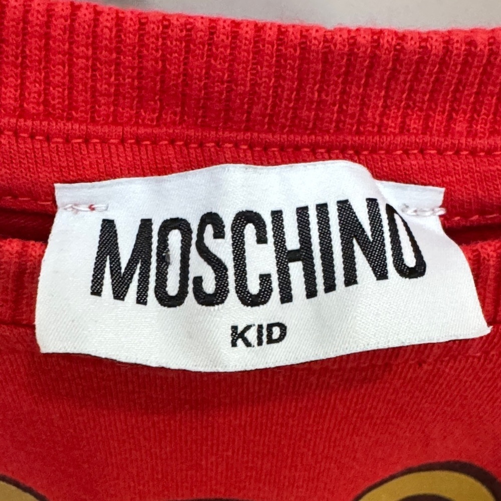 Moschino Red Teddy Bear Graphic Tee - Picture 6 of 8